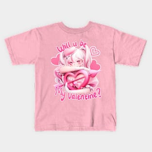 Will u be my valentine? Kids T-Shirt